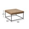 Flash Furniture Ashton 30 Square LeatherSoft Tufted Ottoman with Metal Frame, Light Brown LeatherSoft/Black Frame WX-TY-101-LTBRN-LT-BLK-GG - alternate 9
